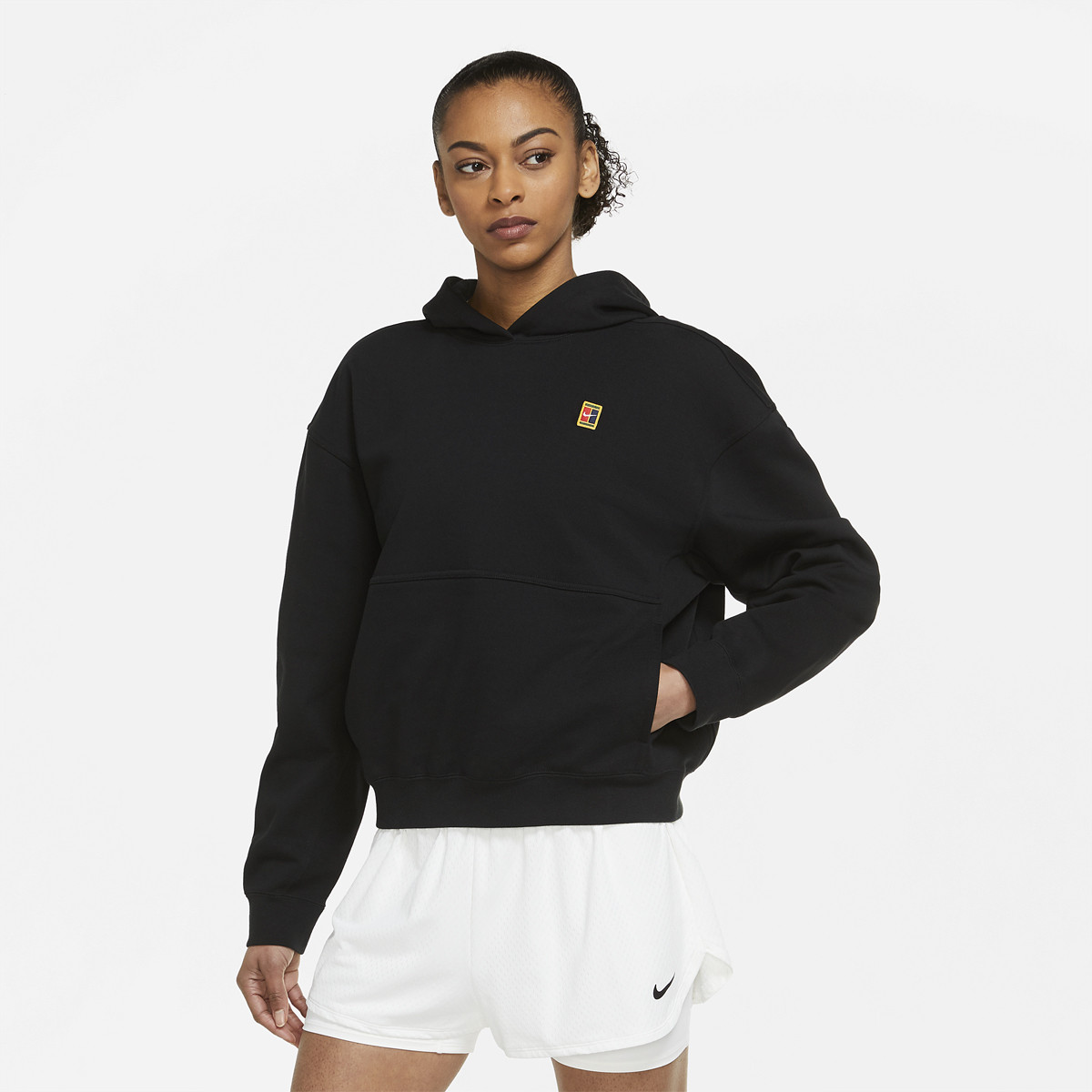 SWEAT NIKE COURT FEMME DRI FIT HERITAGE A CAPUCHE NIKE Femme