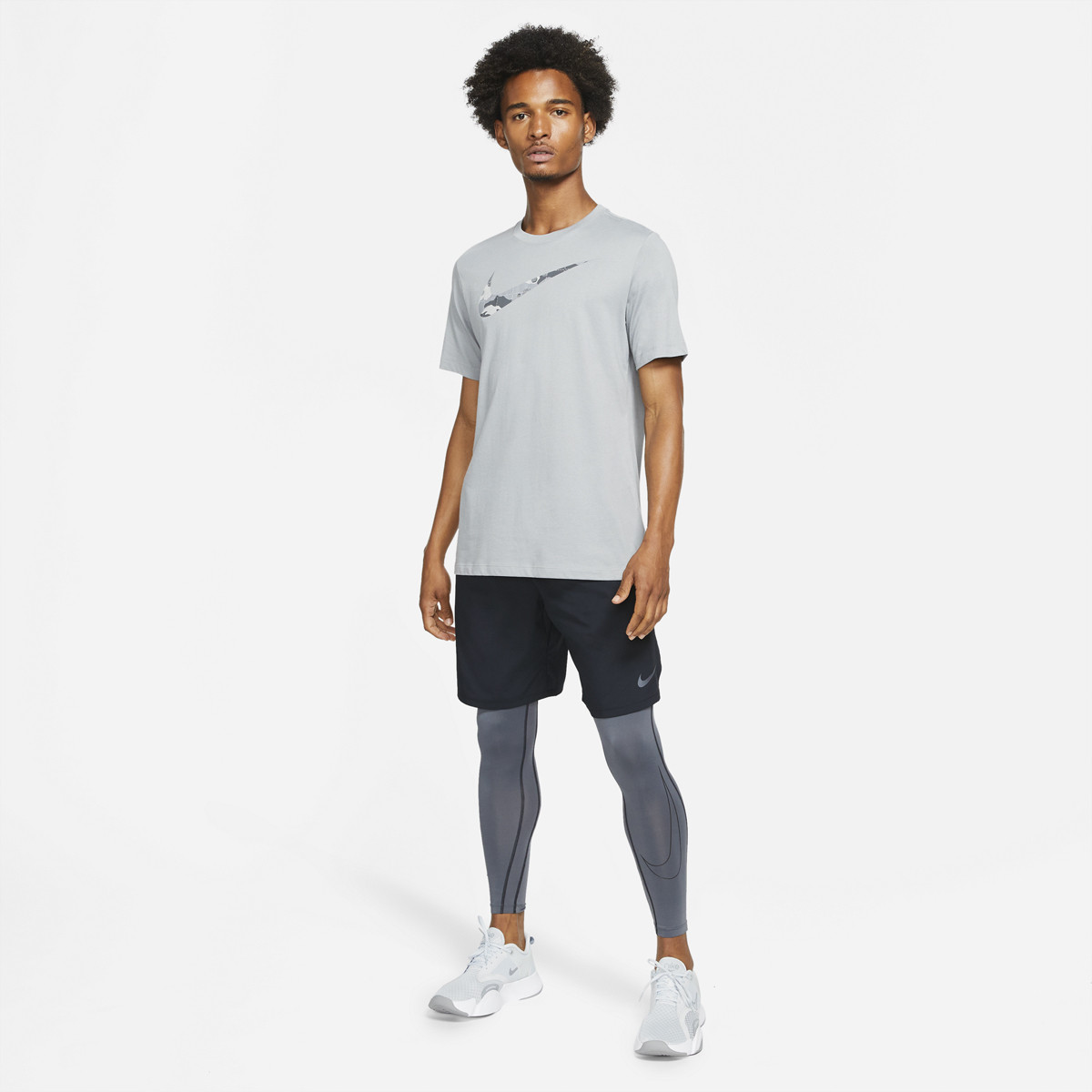 Nike Pro Collant Dri-FIT - Noir/Blanc