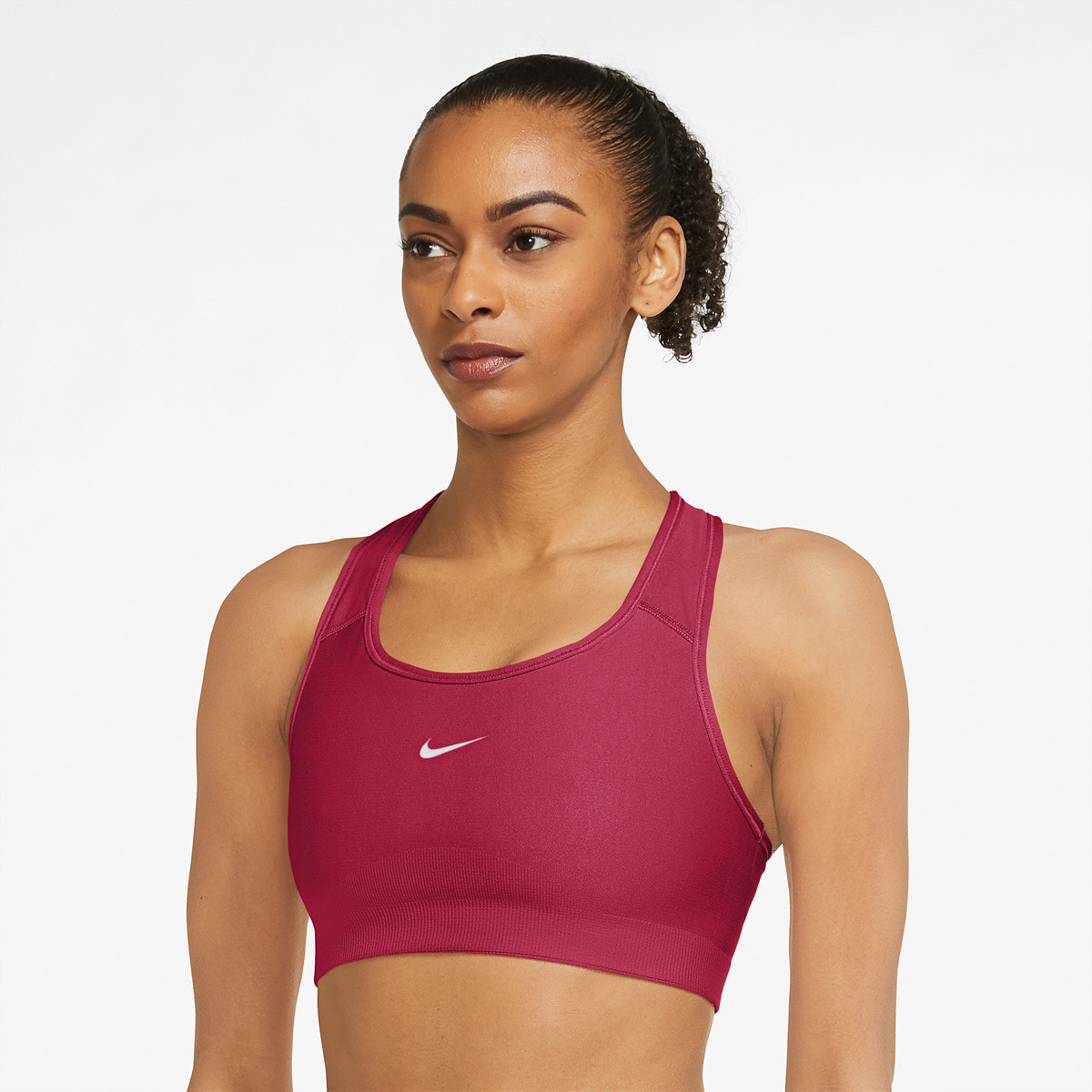 Maillot manches courtes Femme Nike Dri-Fit Swoosh Rose