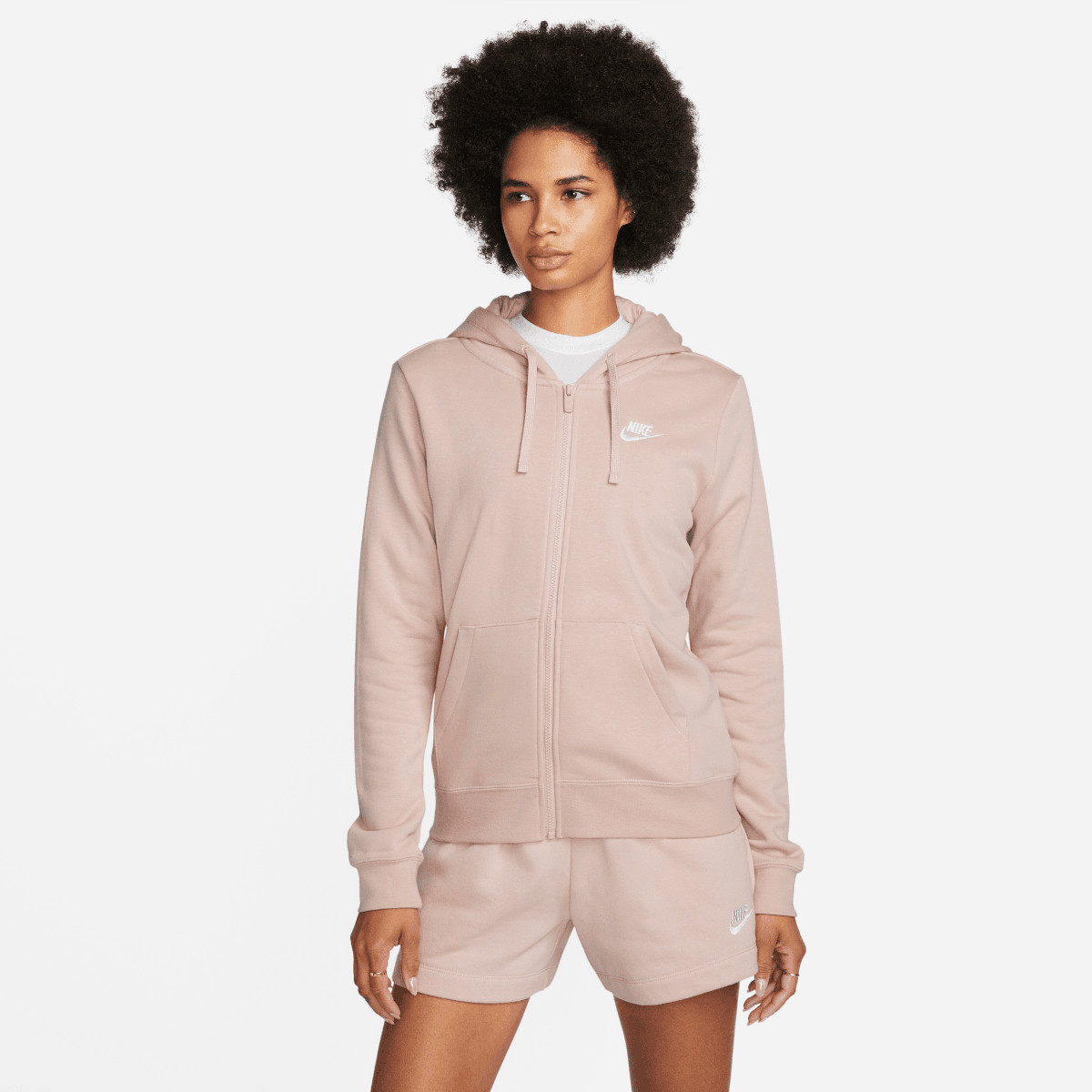 SWEAT NIKE FEMME SPORTSWEAR CLUB FLEECE FULL ZIP A CAPUCHE - NIKE - Femme -  Vêtements