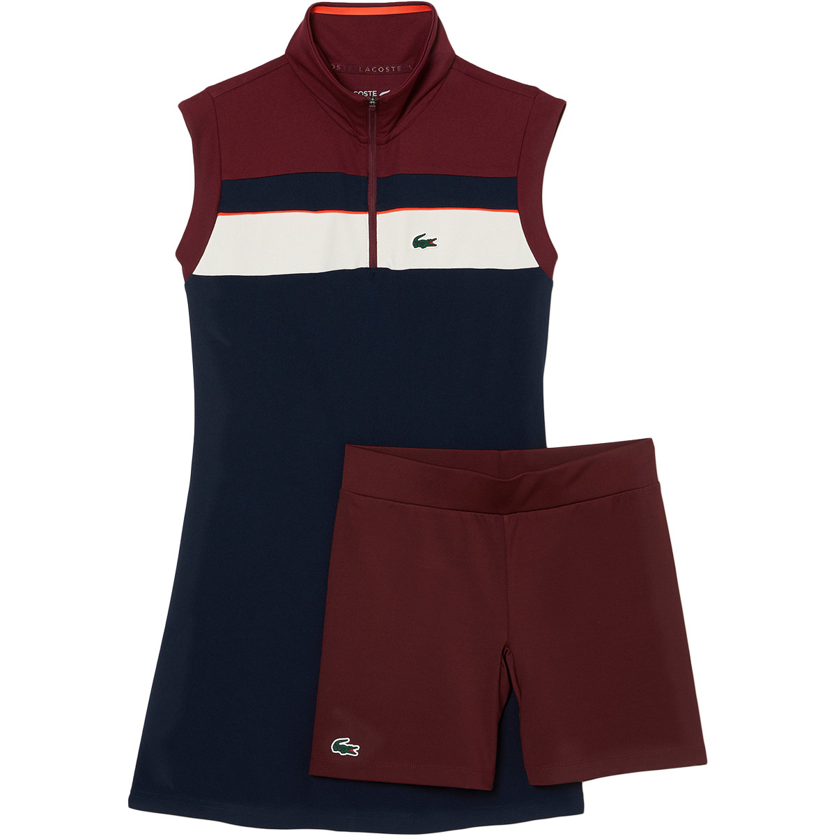 Short homme Sport Édition Lacoste pour Roland Garros avec shorty intégré -  Vert