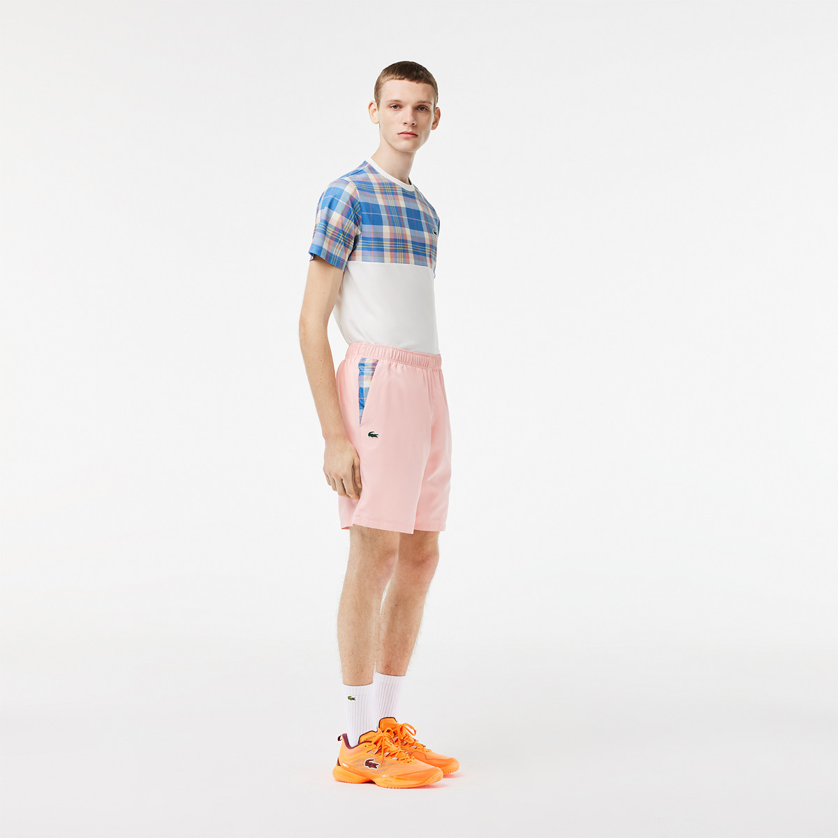Short lacoste sport brodé hot sale french capsule