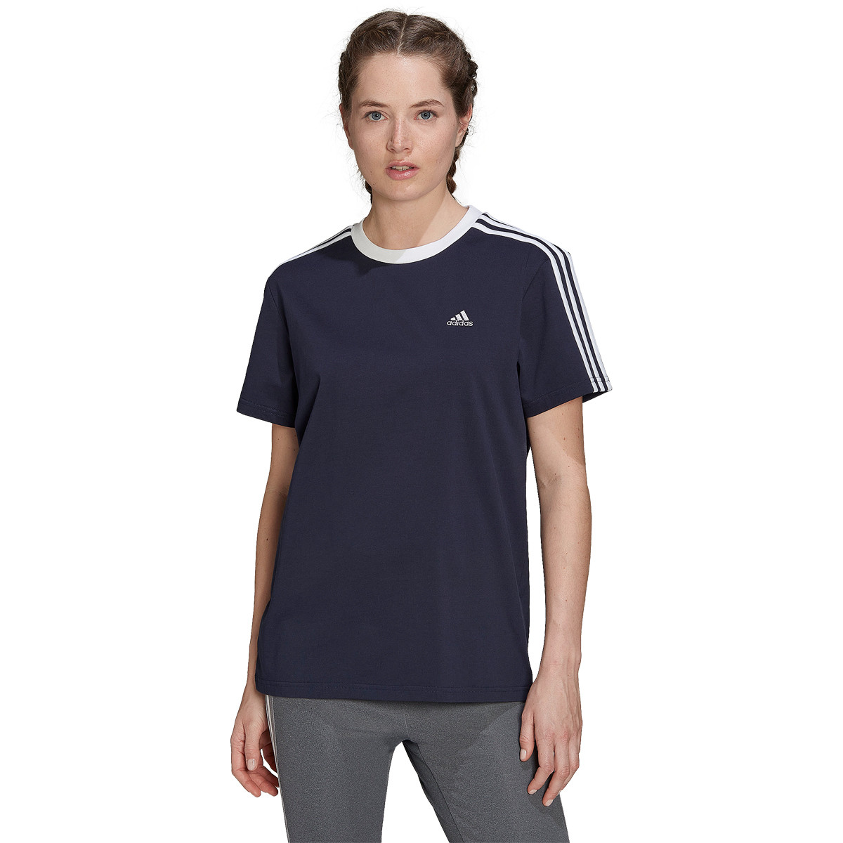 T shirt adidas 3 bandes femme store