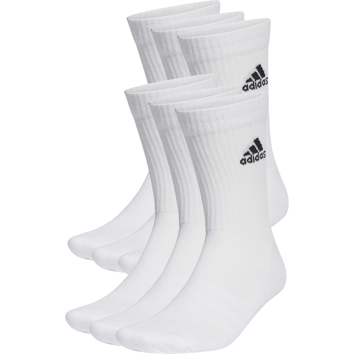 6 PAIRES DE CHAUSSETTES ADIDAS CREW LOGO MID ADIDAS Homme Vetements Tennispro