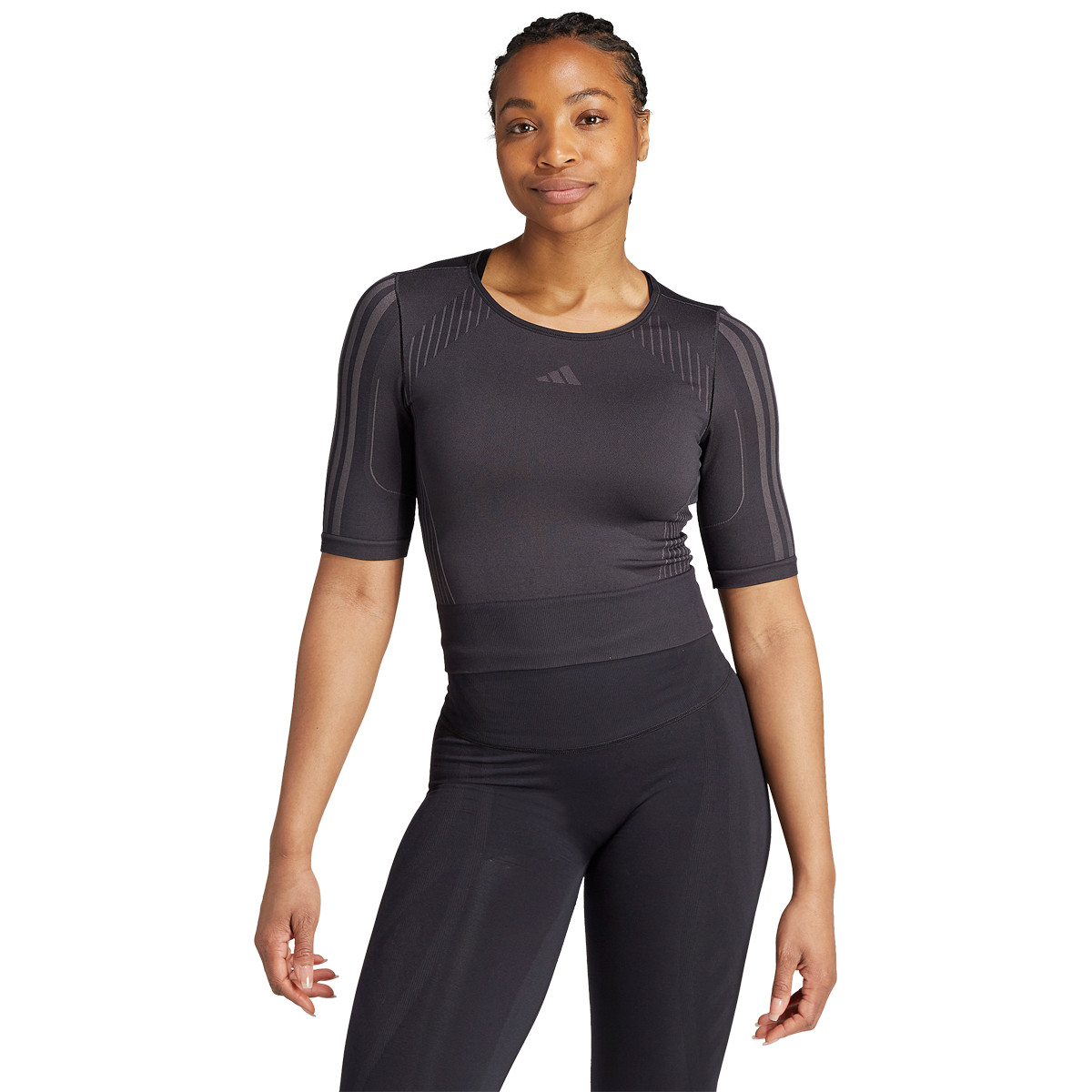 T shirt adidas femme gris discount