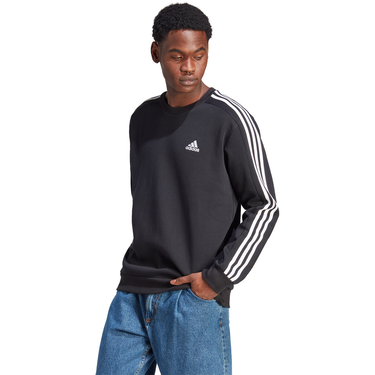 Sweat adidas bande sur le cote cheap