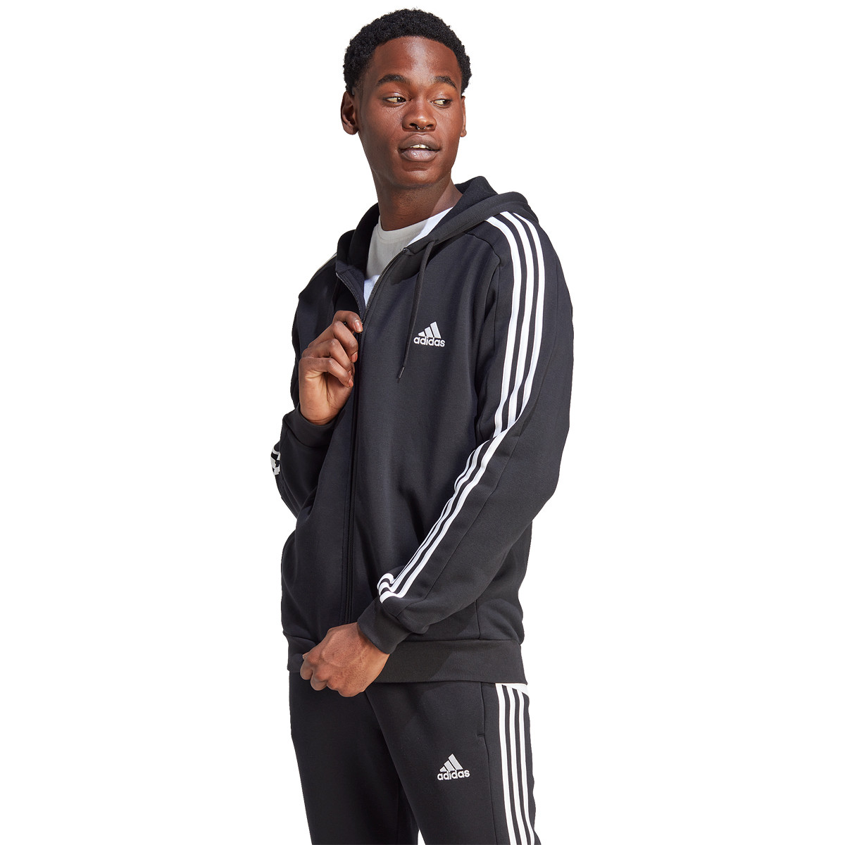 Survetement adidas 3 bandes homme clearance