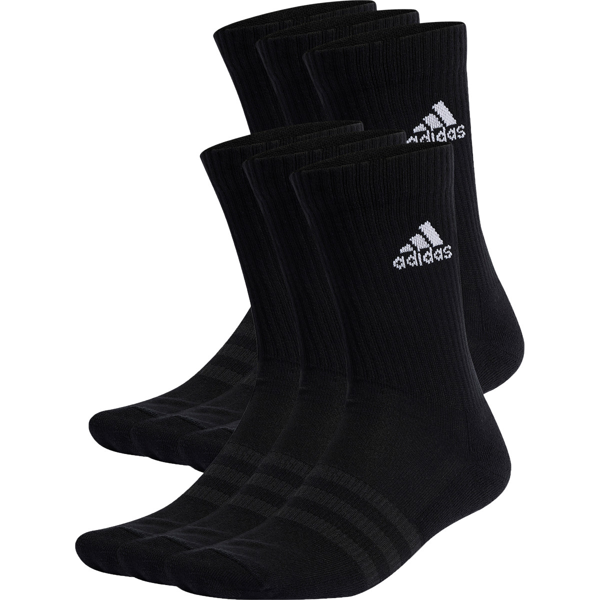 6 PAIRES DE CHAUSSETTES ADIDAS CREW MI-HAUTES - ADIDAS - Homme - Vêtements