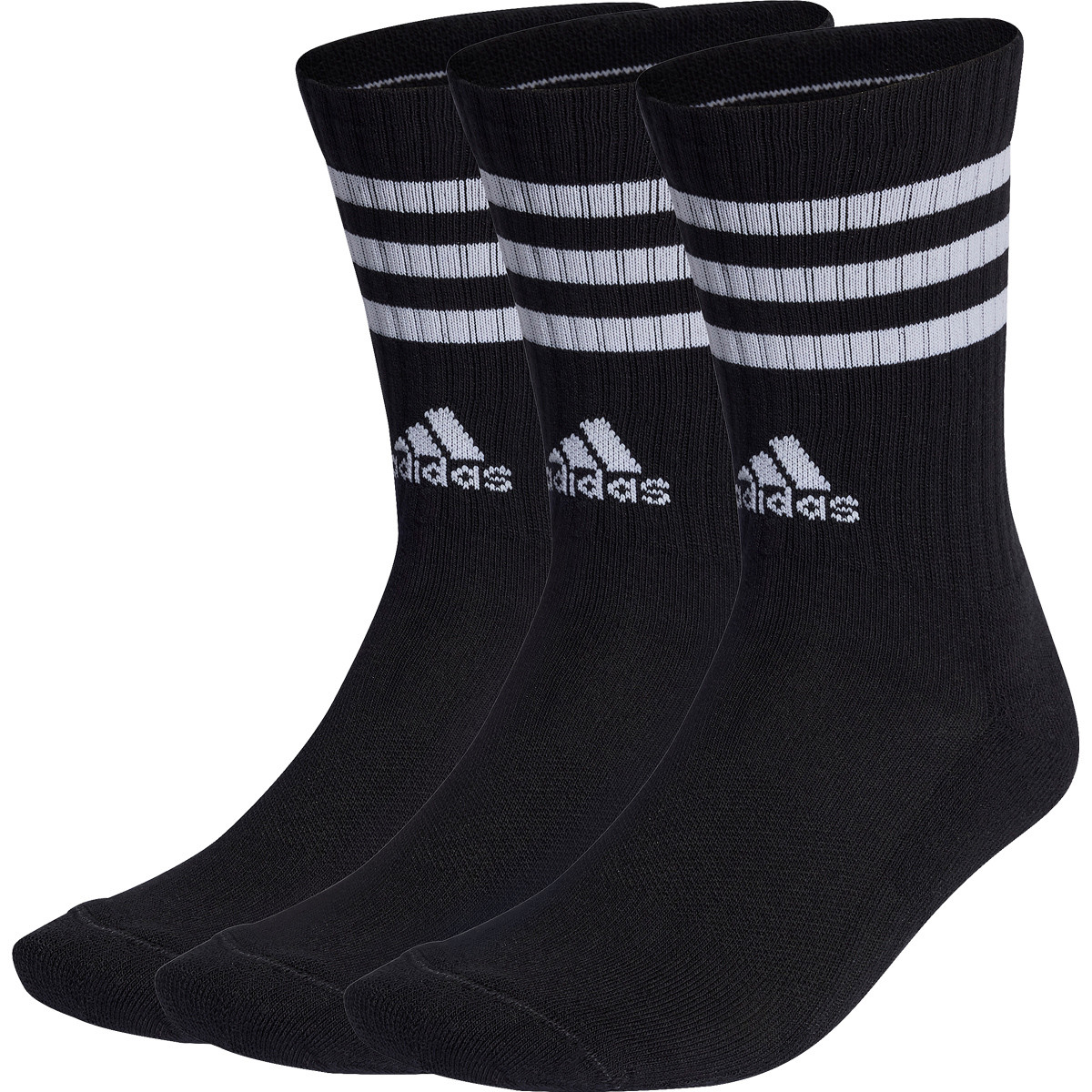 3 PAIRES DE CHAUSSETTES ADIDAS 3 BANDES CREW - ADIDAS - Homme - Vêtements