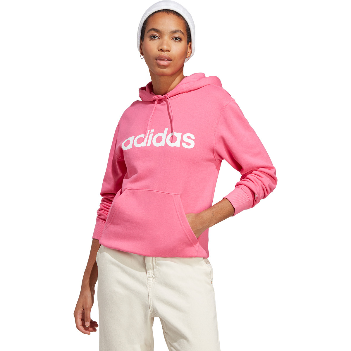 SWEAT ADIDAS FEMME LIN FT A CAPUCHE - ADIDAS - Femme - Vêtements