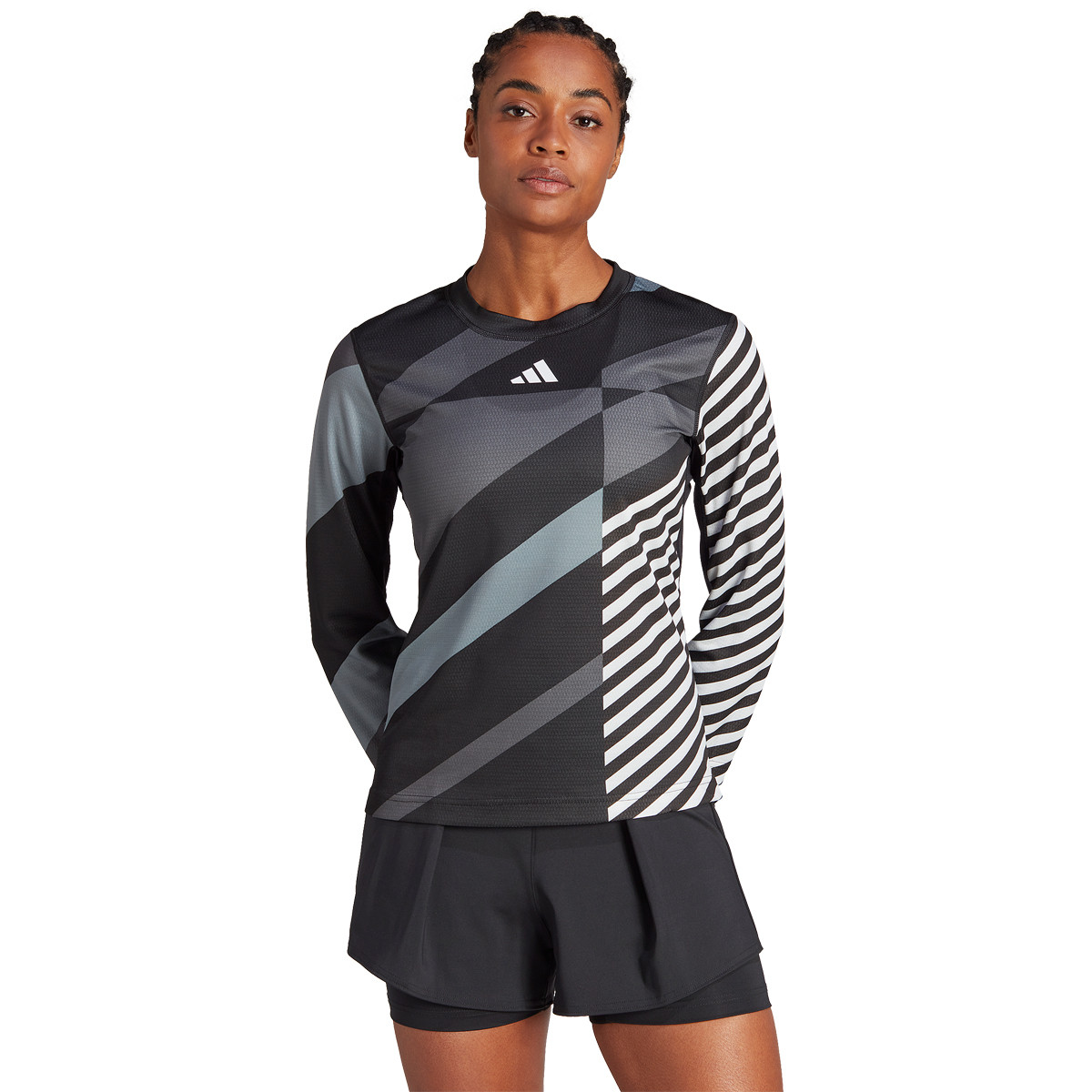 T SHIRT ADIDAS FEMME PRO MANCHES 3 4 NEW YORK ADIDAS Femme