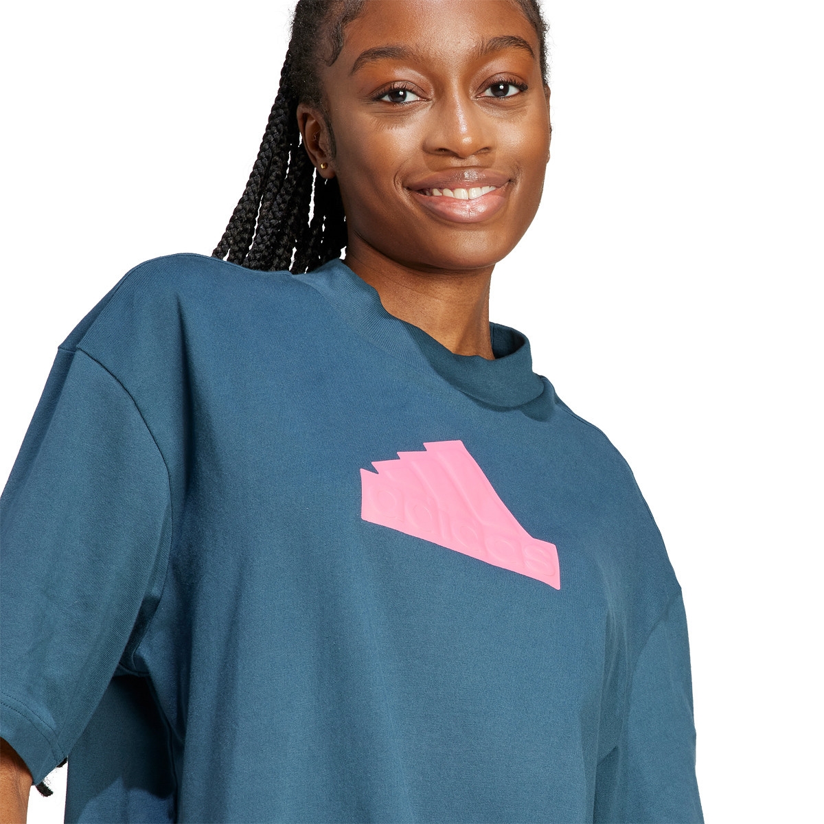 T shirt adidas femme vert sales
