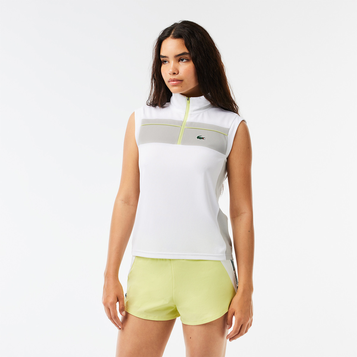 Polo lacoste femme jaune clearance