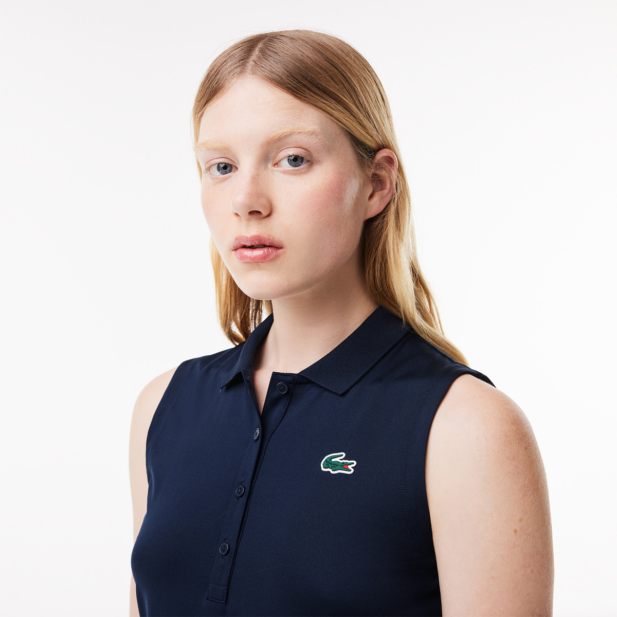 POLO LACOSTE FEMME CORE PERFORMANCE SANS MANCHES LACOSTE Femme Vetements Tennispro