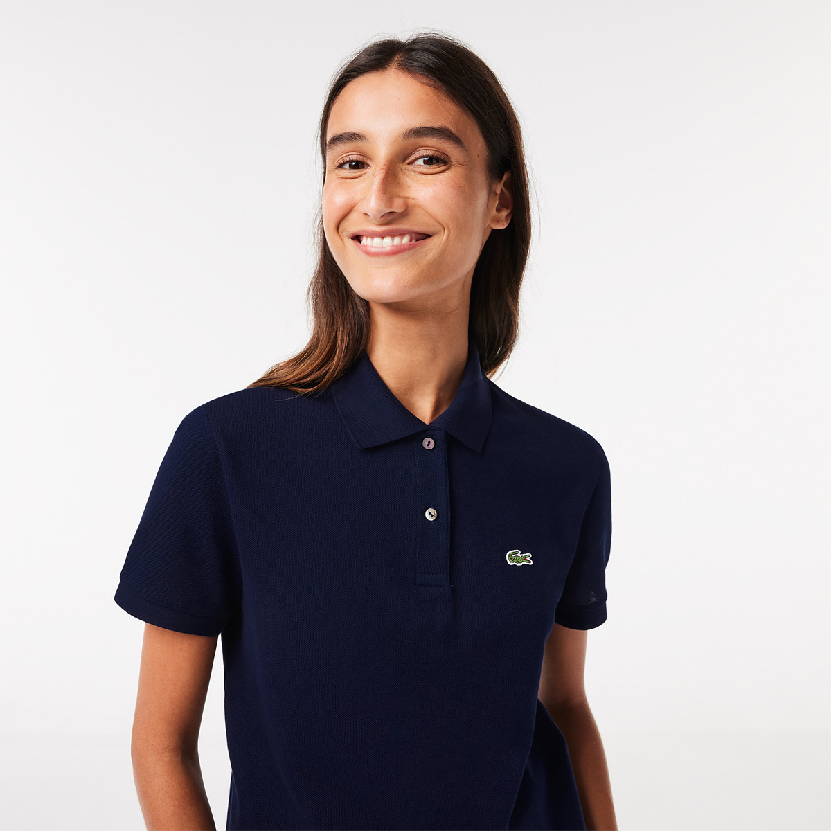 Polo lacoste sales femme gris