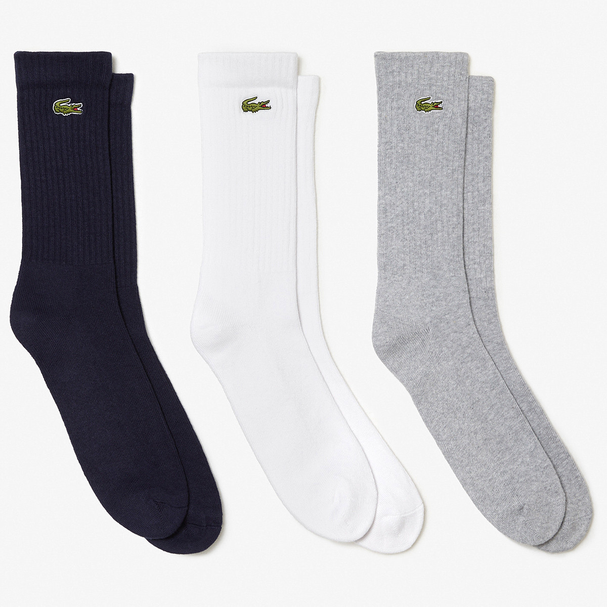 3 PAIRES DE CHAUSSETTES LACOSTE ATHLETE MID LACOSTE Femme Vetements Tennispro