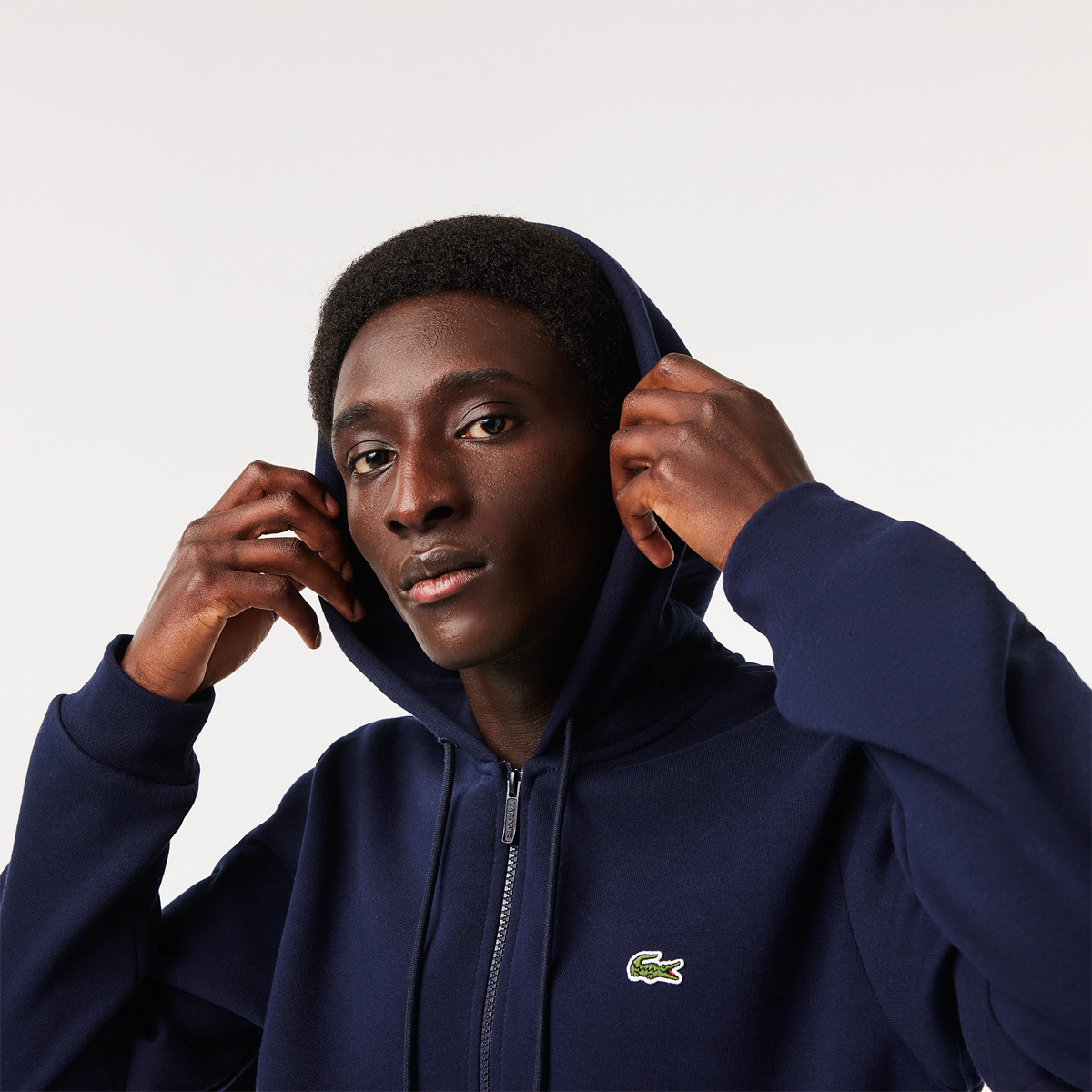 Sweat lacoste homme hotsell bleu
