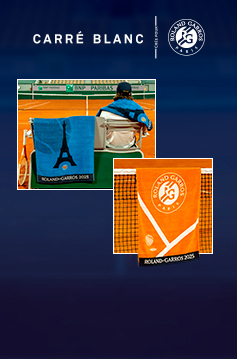 Les serviettes officielles Roland-Garros 2025