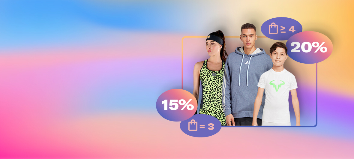OUTFIT15 : 15% de remise supp dès 3 articles OUTFIT20 : 20% de remise supp dès 4 articles