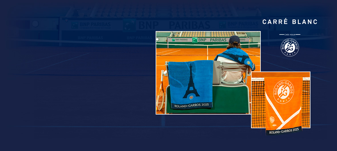 The official Roland-Garros 2025 towels
