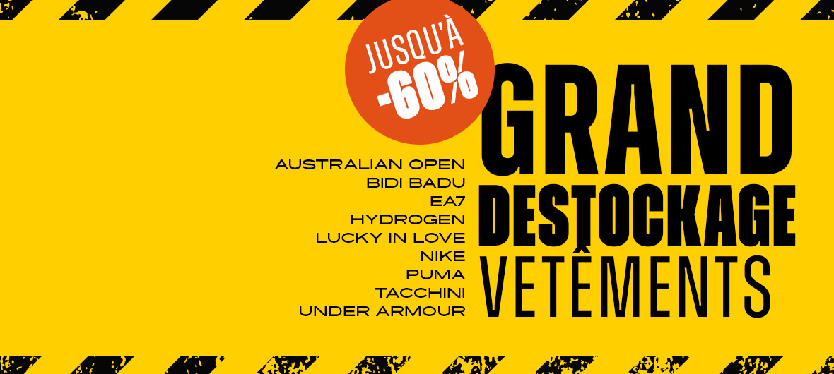 Grand déstockage vêtements 